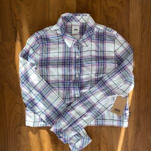 Cropped Vans womens flannel (NWT)